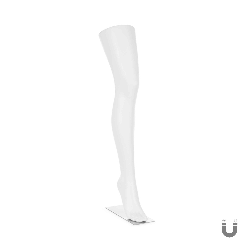 Female leg, high model, magnetic, white | Bink With Us